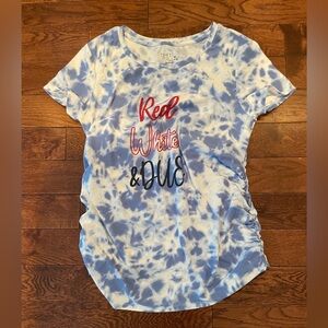 Red white and due T-shirt